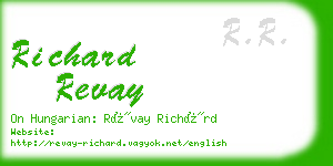 richard revay business card